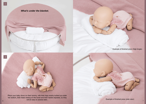baby posing doll